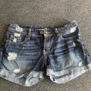 BKE distressed shorts